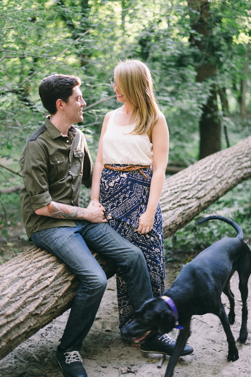 minnehaha dog park engagement photos