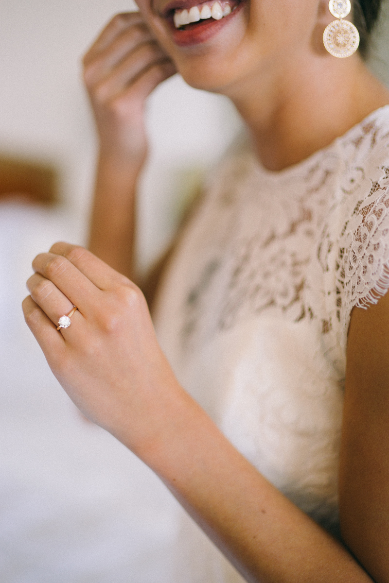 Bride getting ready for St. Paul wedding