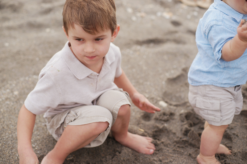 Boys playing in the sand | Maine Wedding & Portrait Photographer