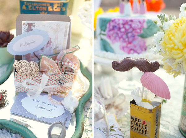 Chocolate Mustaches and Tea Box | Maine Wedding & Portrait Photographer
