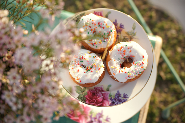 Donuts at bridal tea party | Maine Wedding & Portrait Photographer