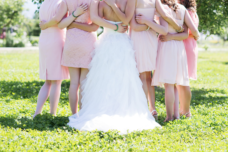 colorado-wedding-peach-bridesmaids-dresses