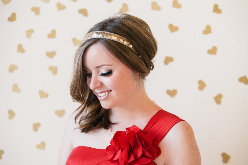 red-dress-gold-headband-minneapolis-fashion