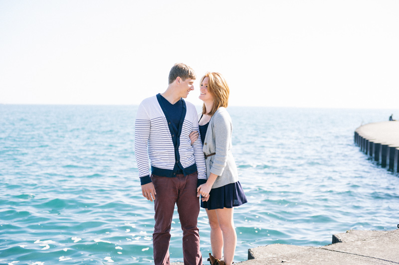 chicago engagement session by the water