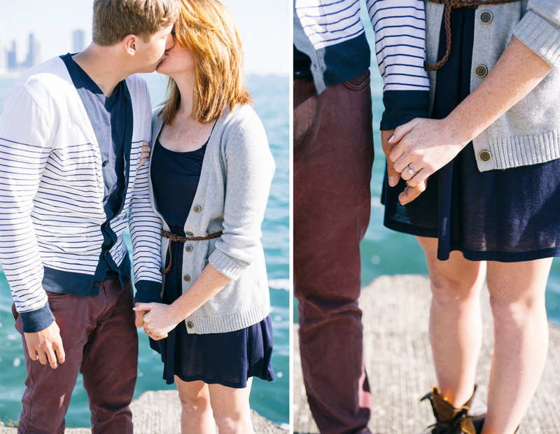 chicago engagement photography by the lake