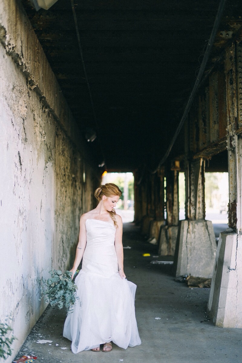 Bridal pictures on Chicago streets