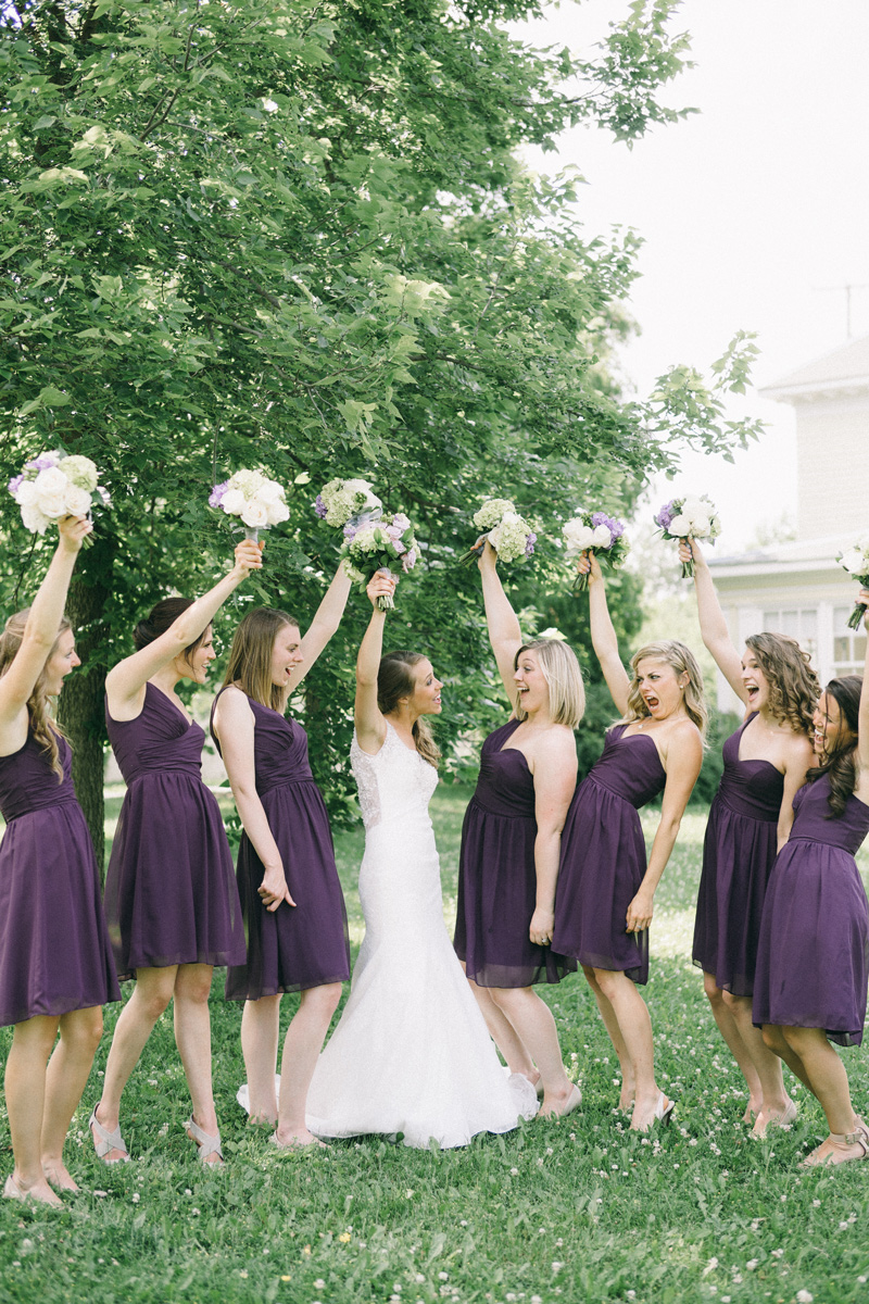 bridal party purple