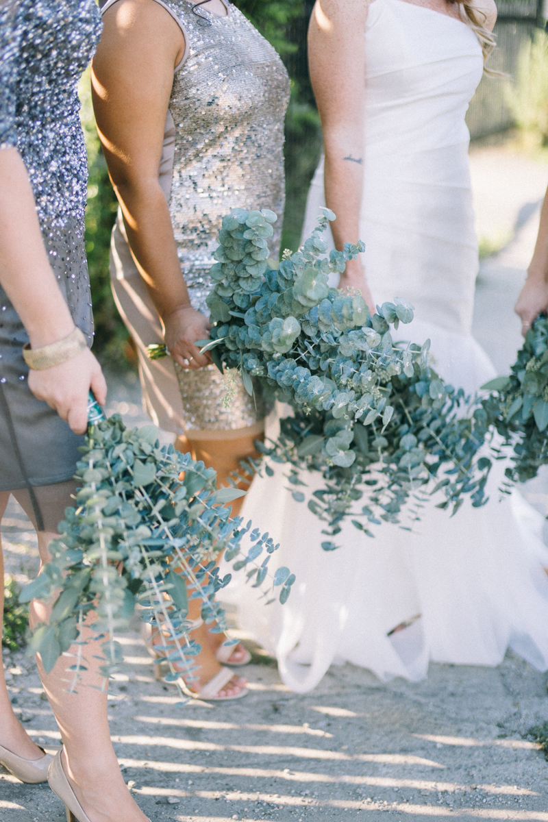 eucalyptus bridal bouquets 