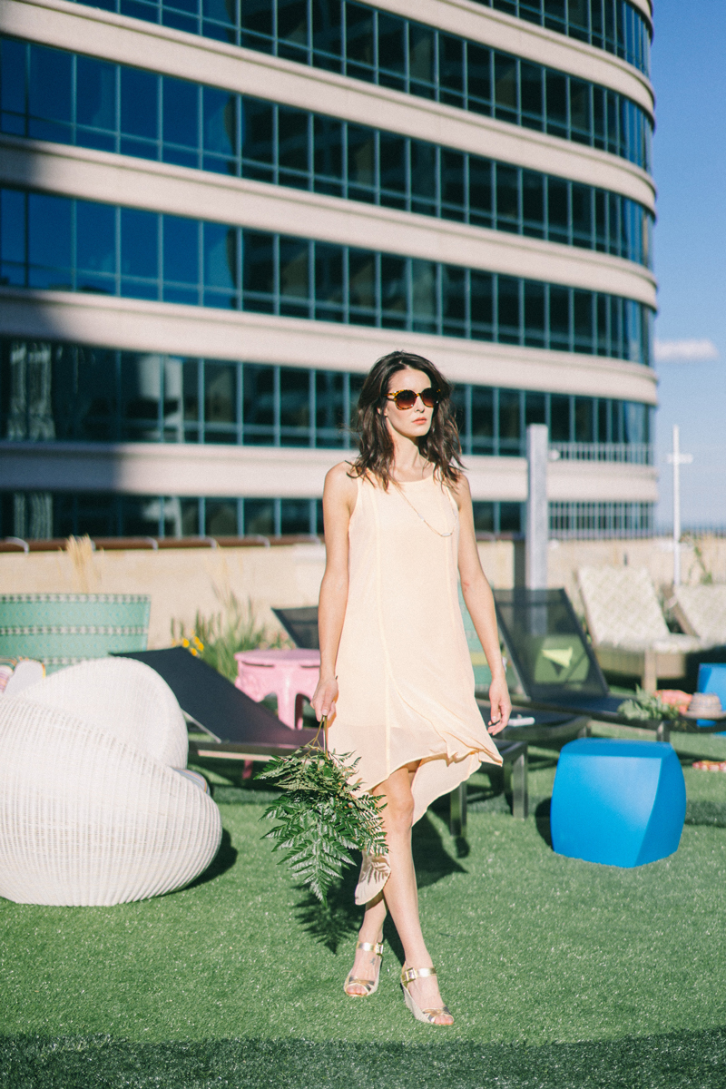 downtown rooftop summer editorial