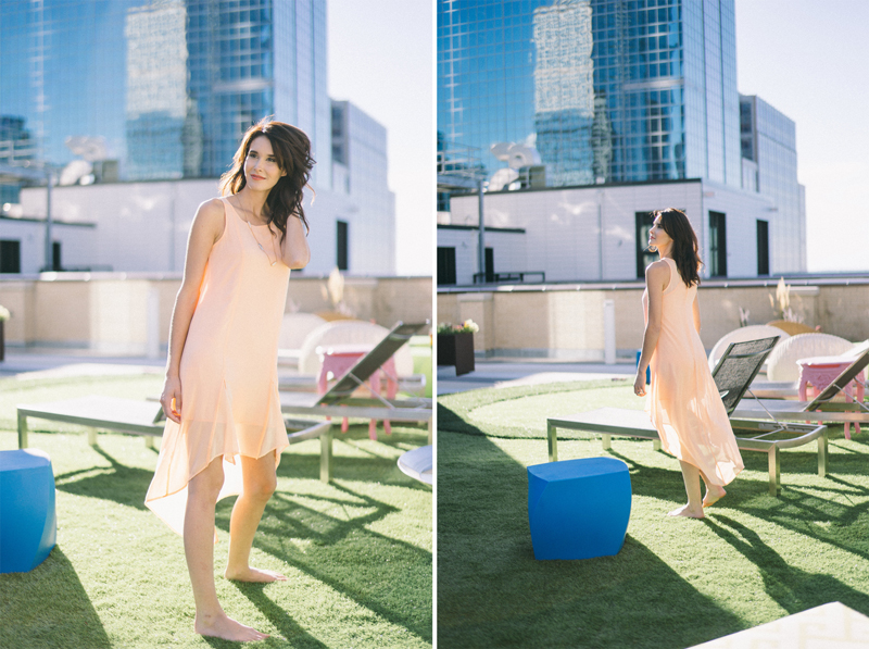 Summer fashion rooftop editorial