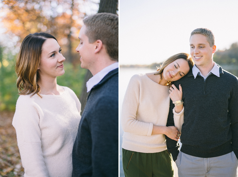 fall engagement photos in Minneapolis