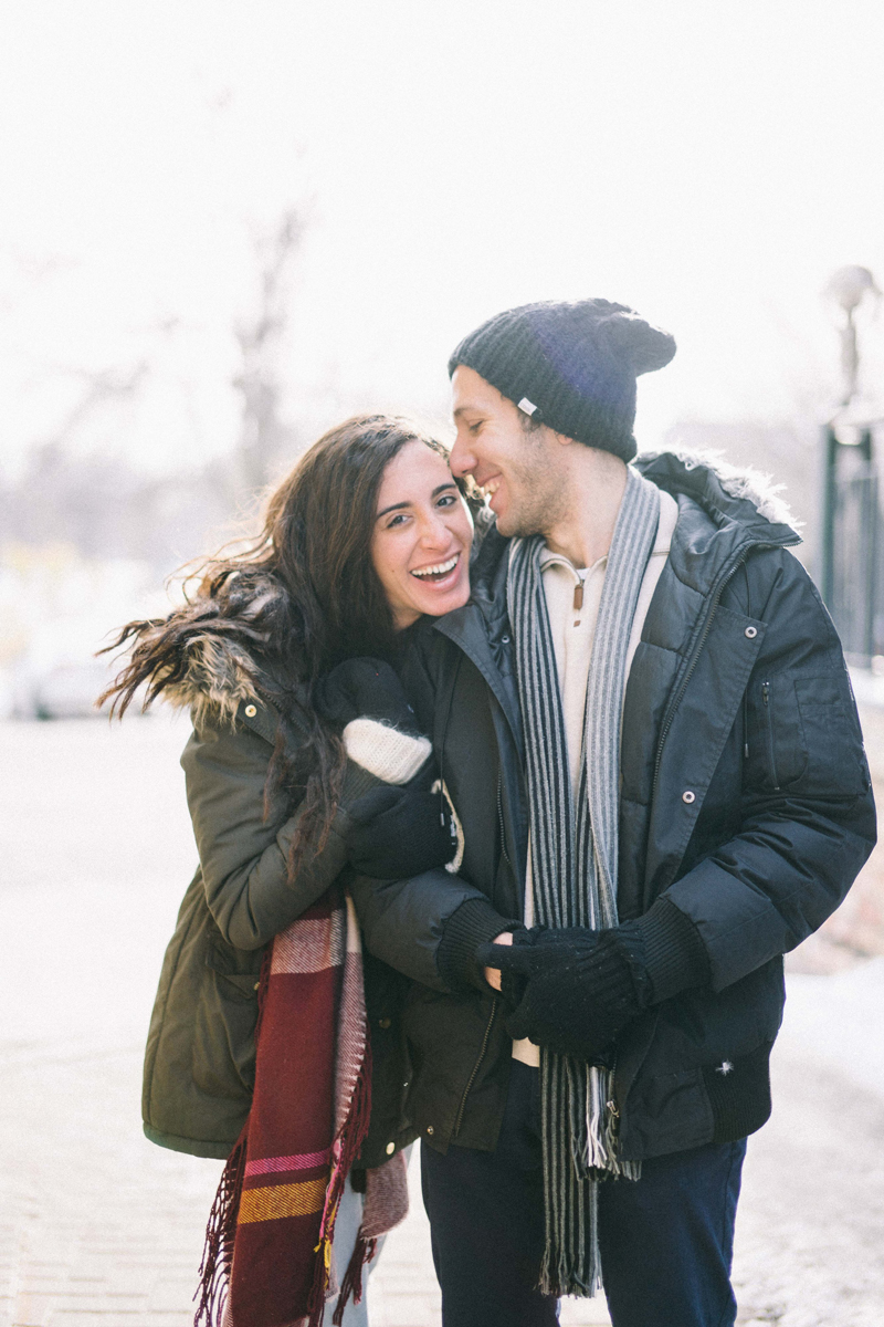 minneapolis engagement photography in the winter