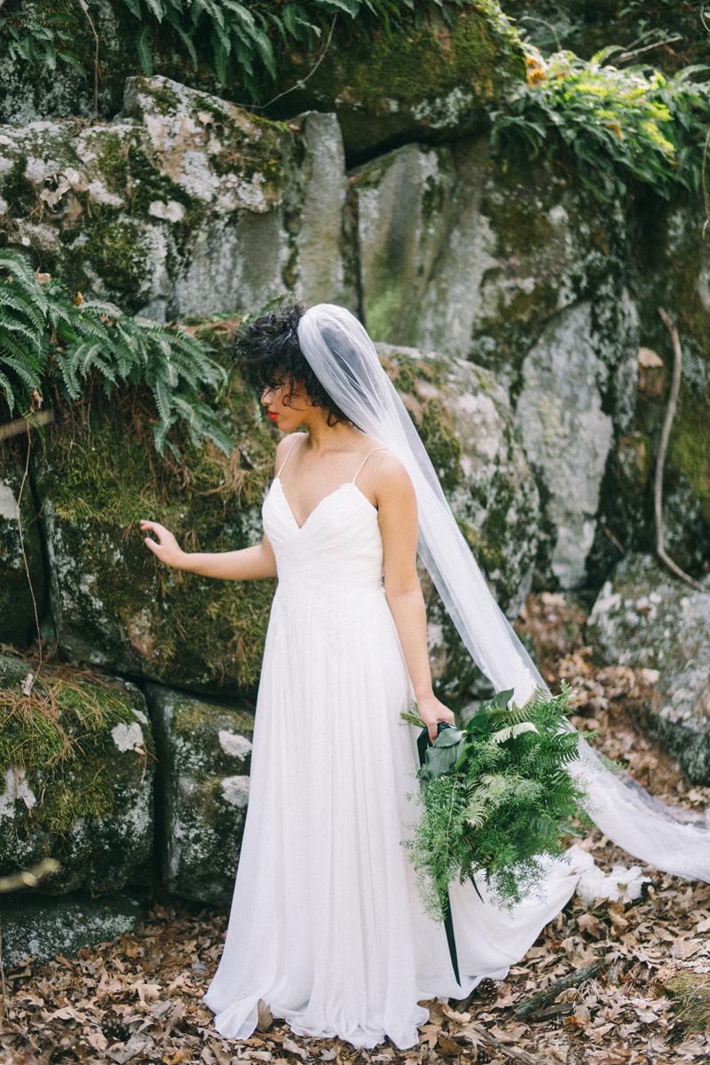 Fern bridal portraits