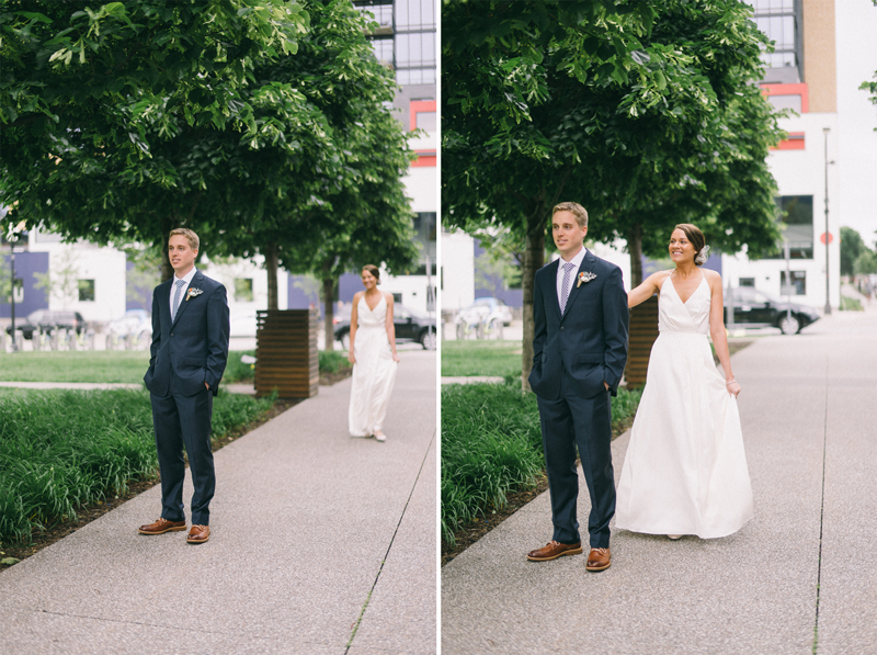 Minneapolis wedding photography first look