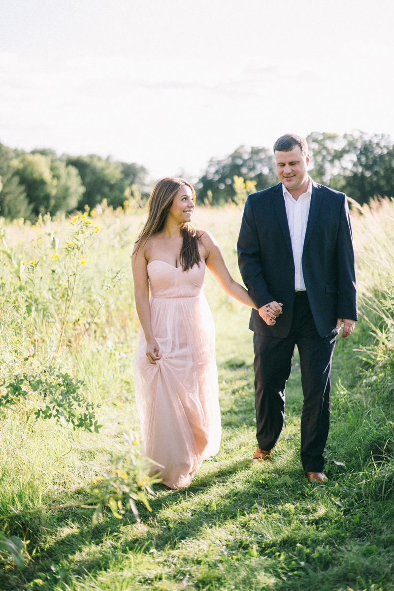 Minneapolis field engagement photography