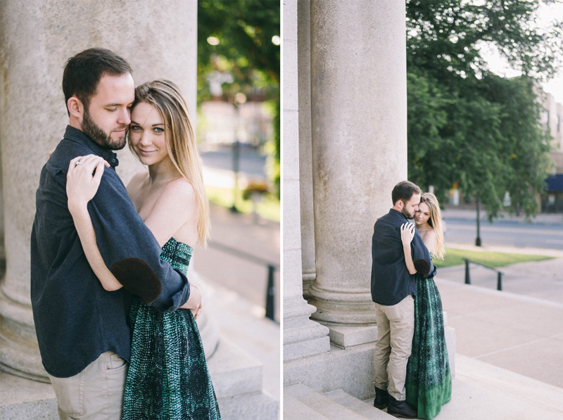Minneapolis engagement photos by the Basilica of St Mary's