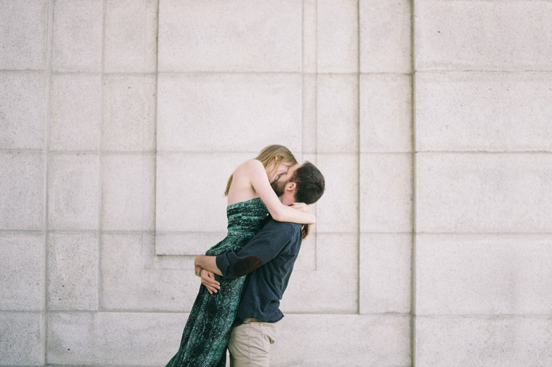 Minneapolis engagement photos by the Basilica of St Mary's