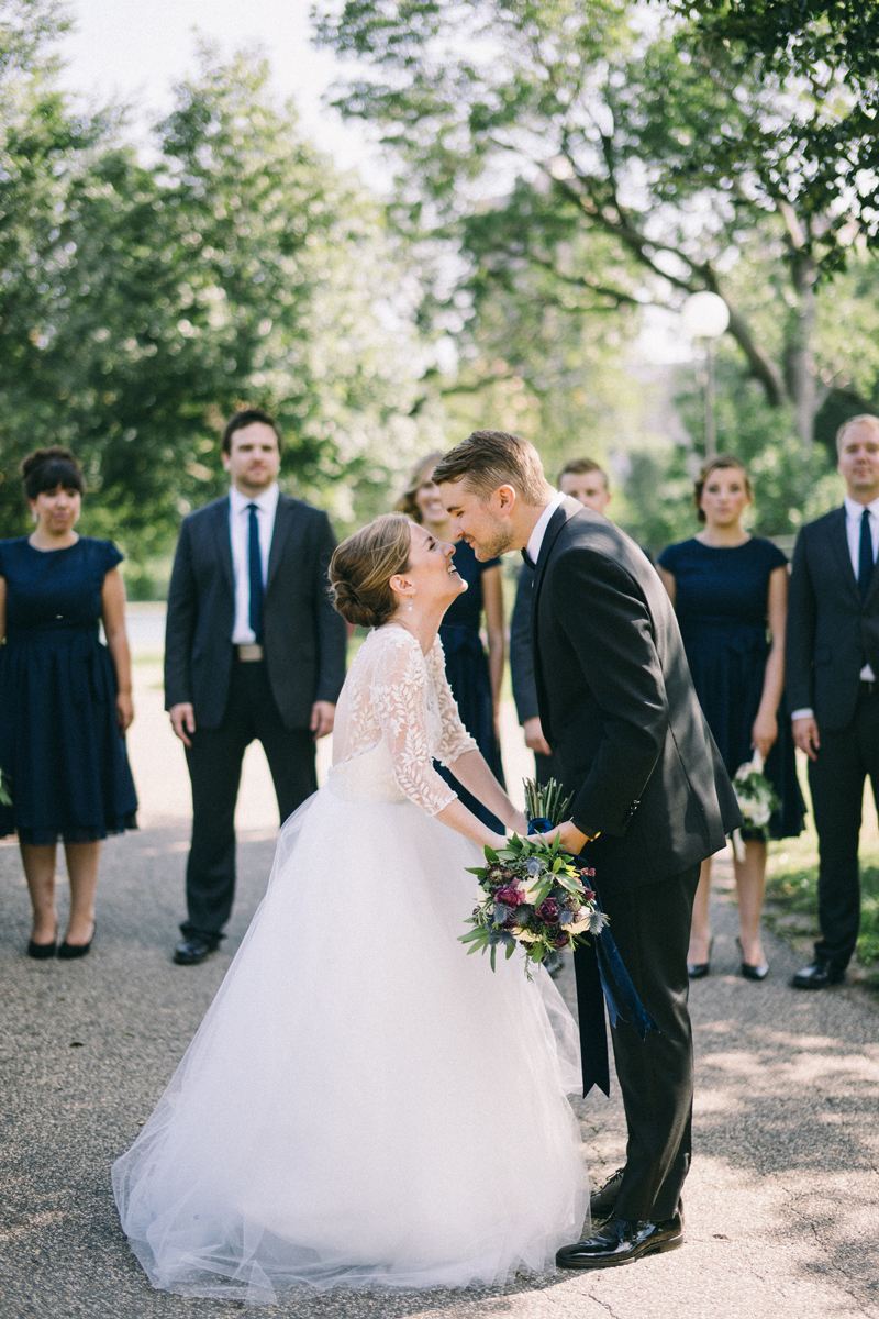 Minneapolis fine art wedding photography in Sculpture Garden