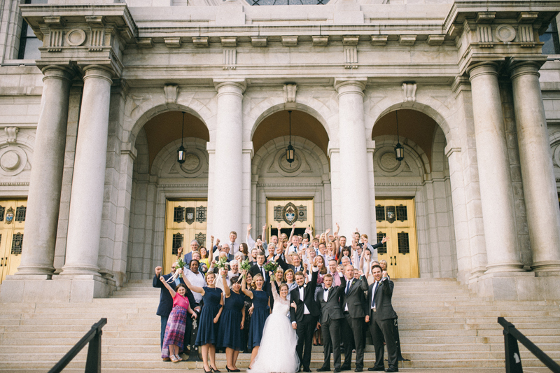 Minneapolis fine art wedding photography in the Basilica of St Marys