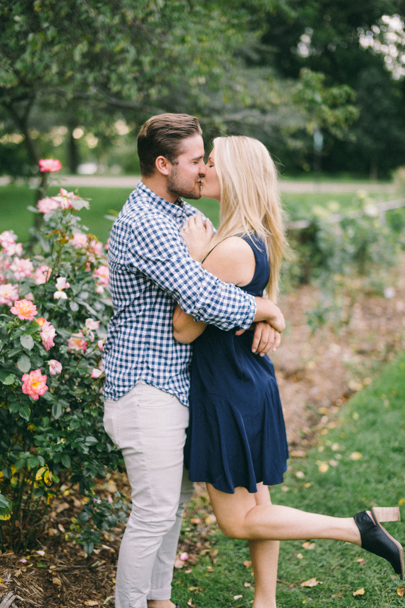 Lake Harriet Rose Garden Engagement Session Minneapolis