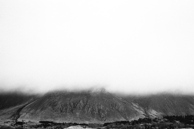 Iceland mountain and clouds