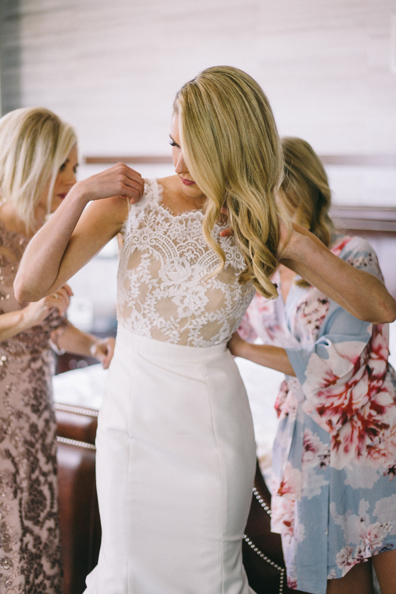 Bride getting ready at Hotel Ivy Minneapolis