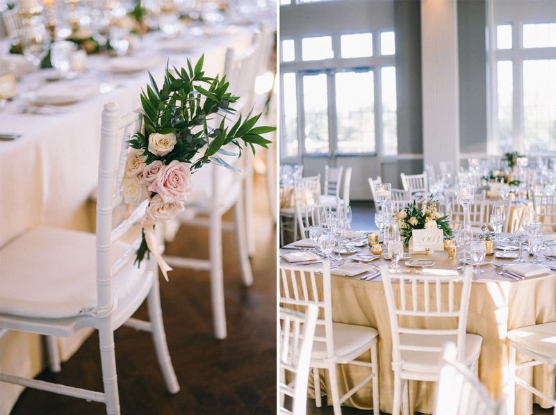 floral at reception at Calhoun Beach Club Minneapolis Minnesota