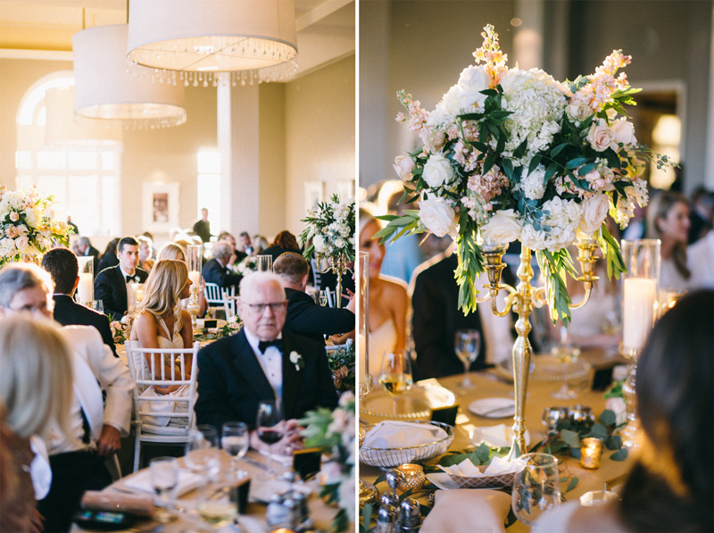 floral at reception at Calhoun Beach Club Minneapolis Minnesota