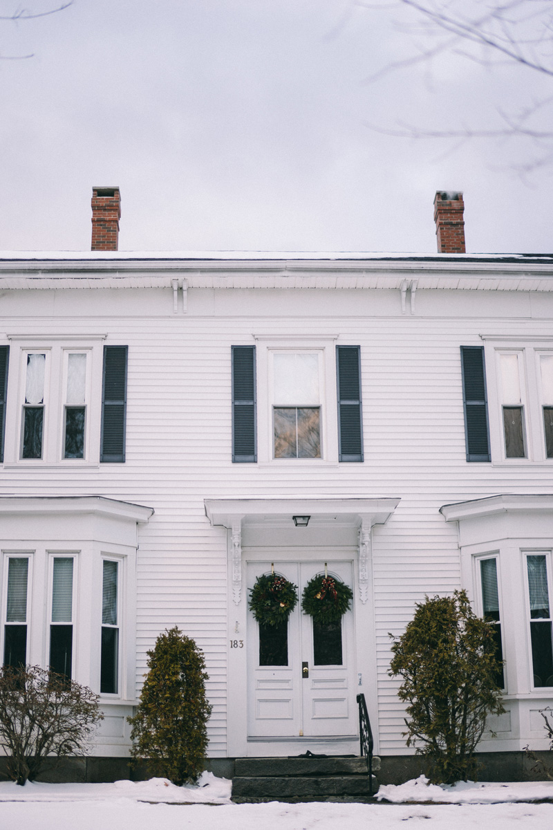 Freeport Maine winter wedding