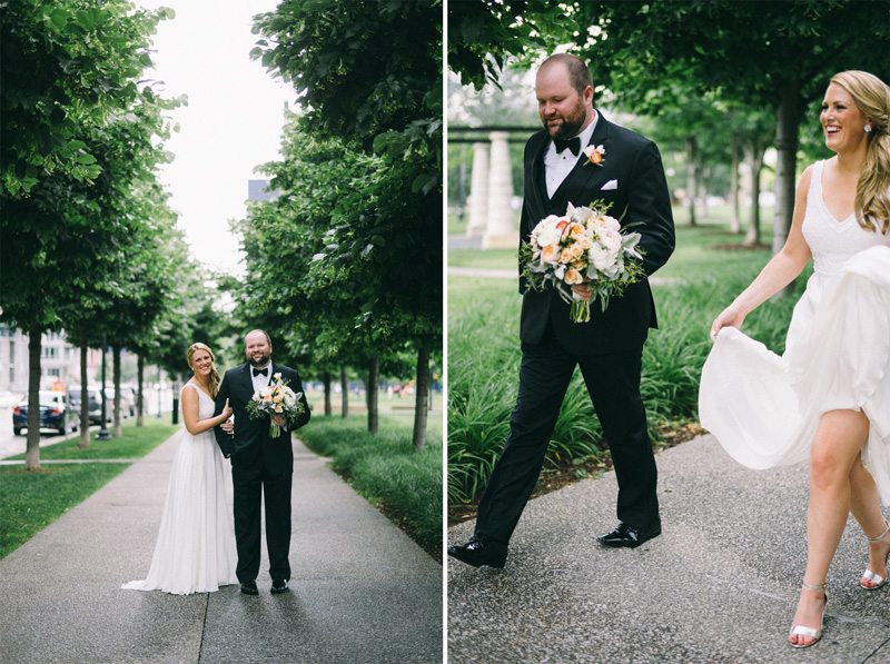 Gold Medal Park bride and groom pictures