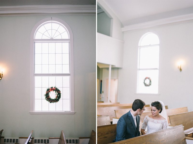 Freeport Maine winter wedding