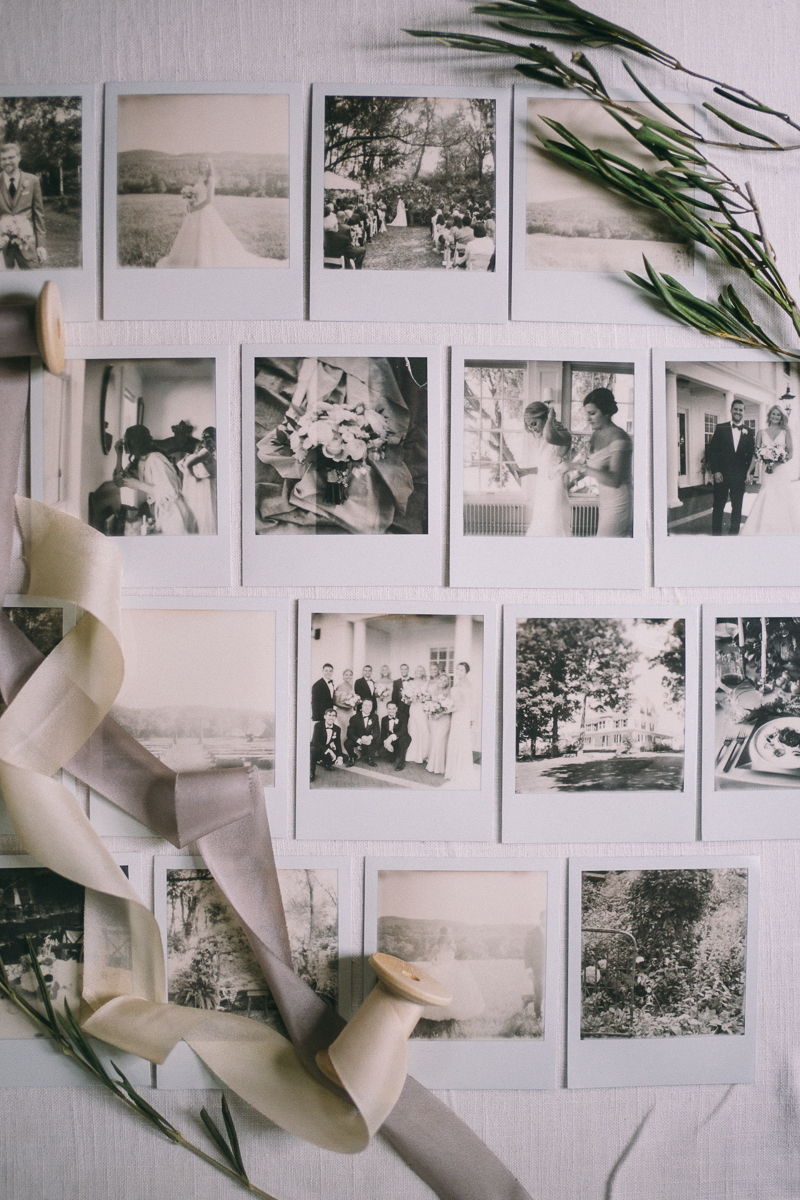 Polaroid wedding photography