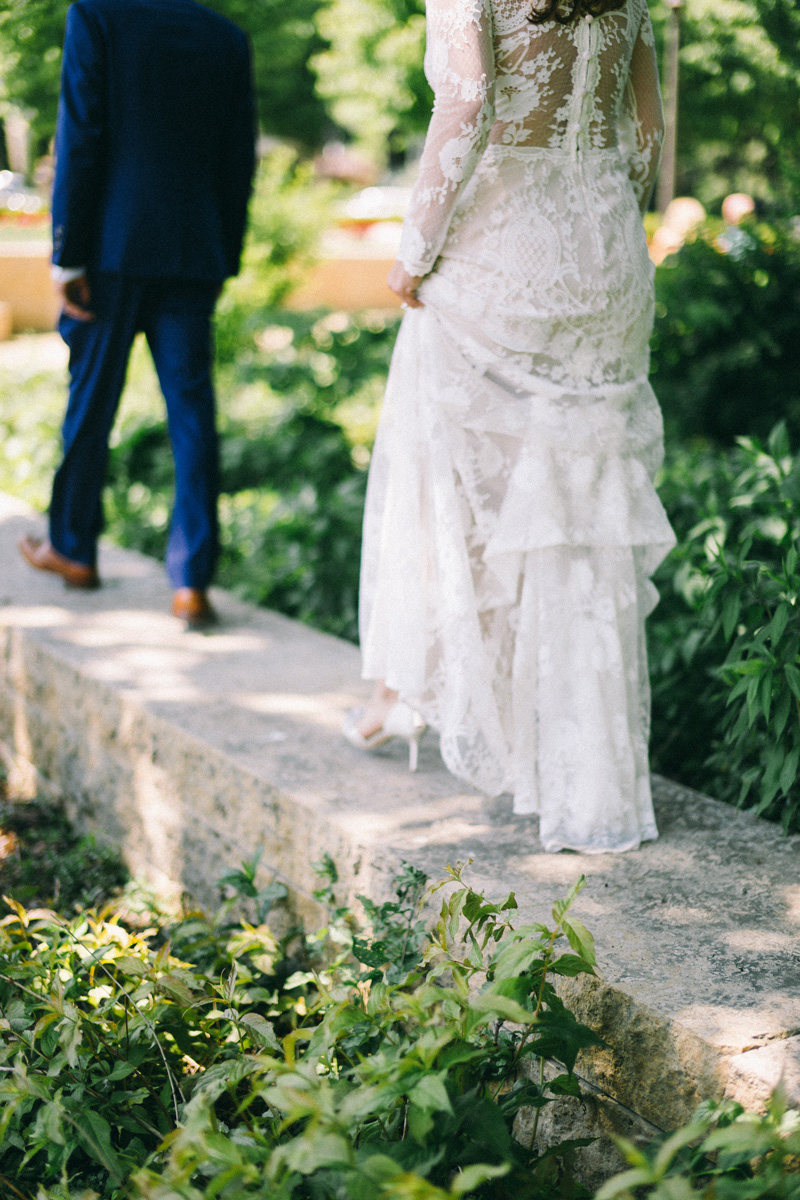 Bride and Groom in St Paul 