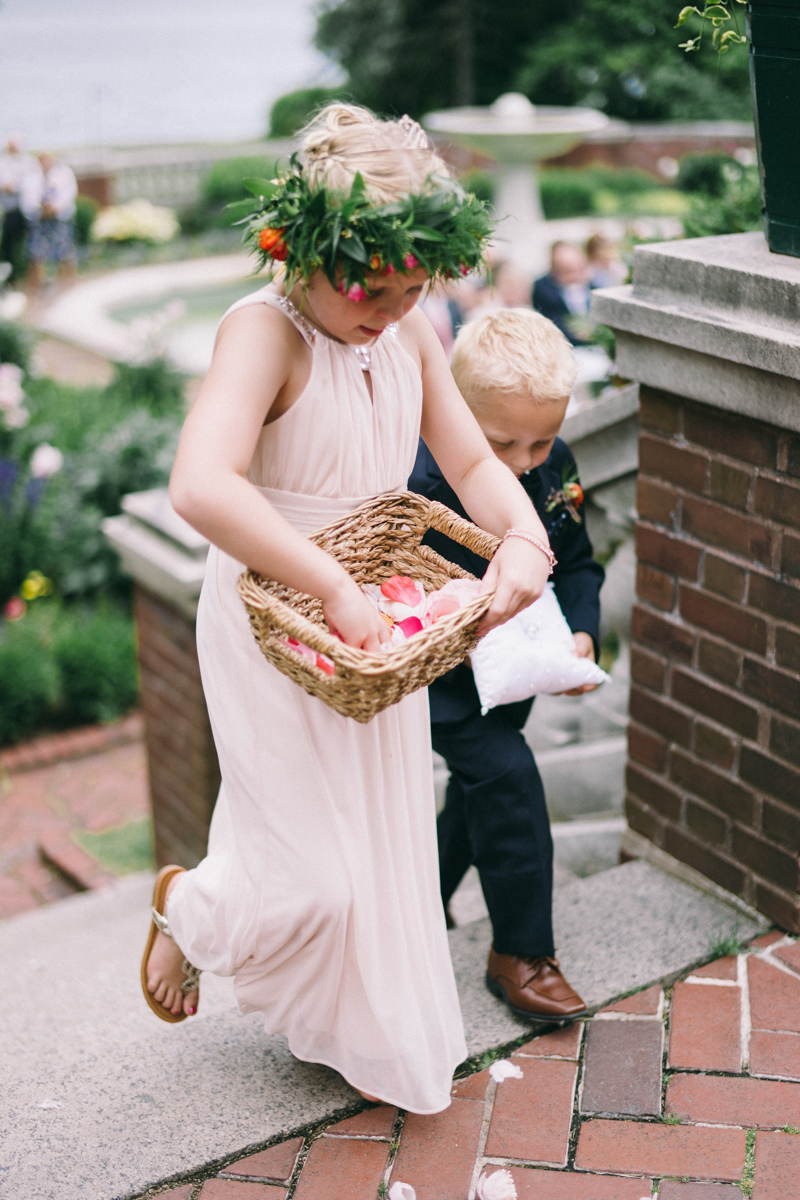 Waterfront private estate mansion wedding