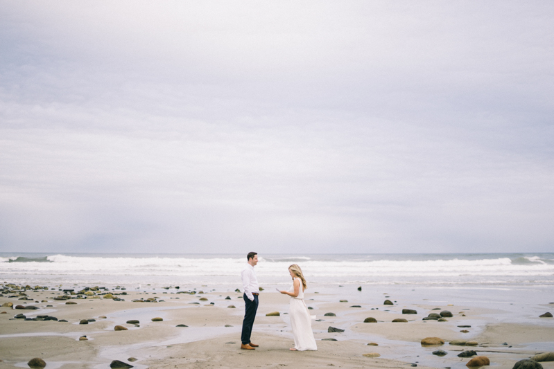 Wedding Vows on Maine Beach