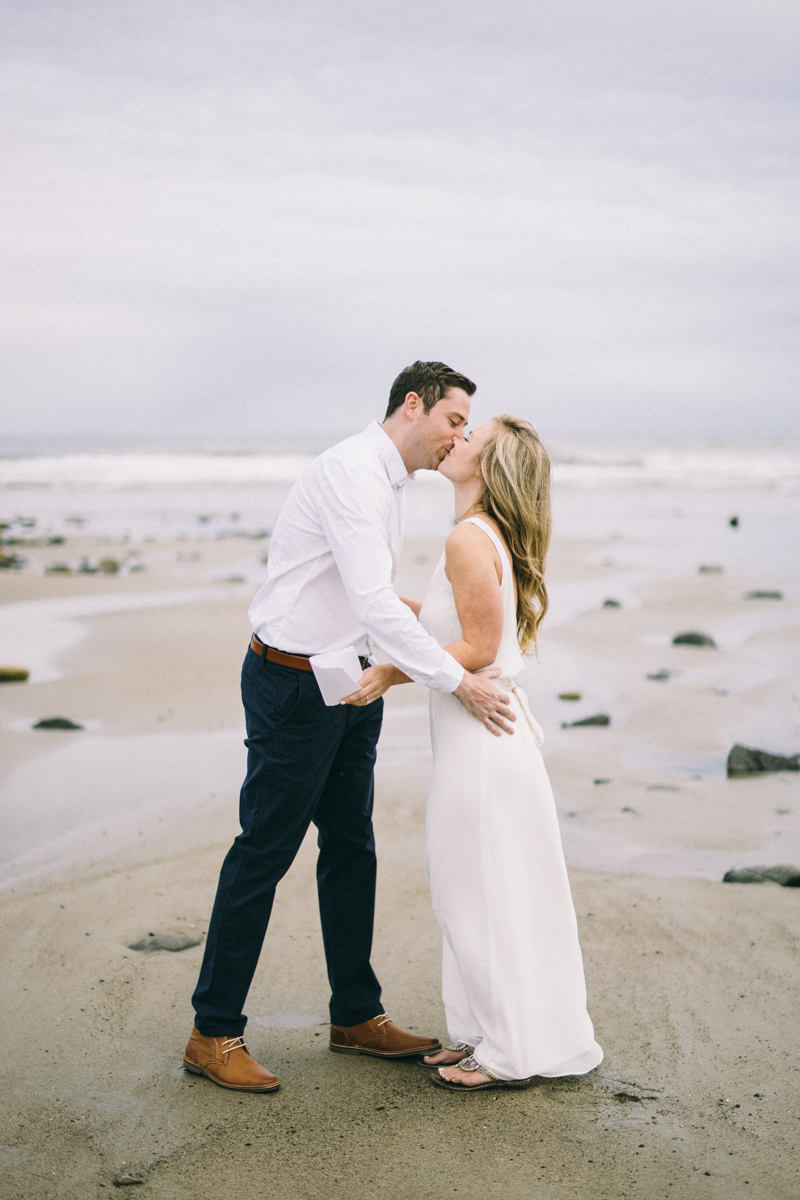 Wedding Vows on Maine Beach