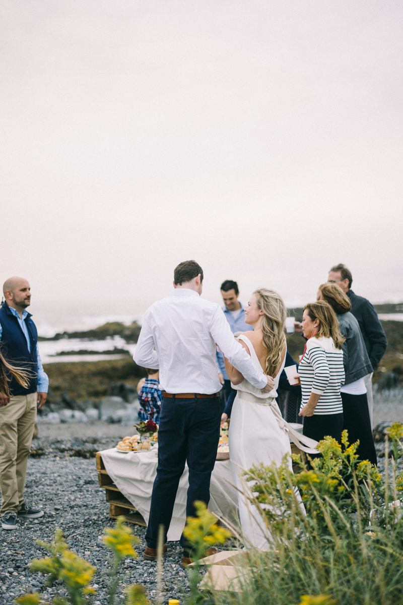 Wedding Vows on Maine Beach