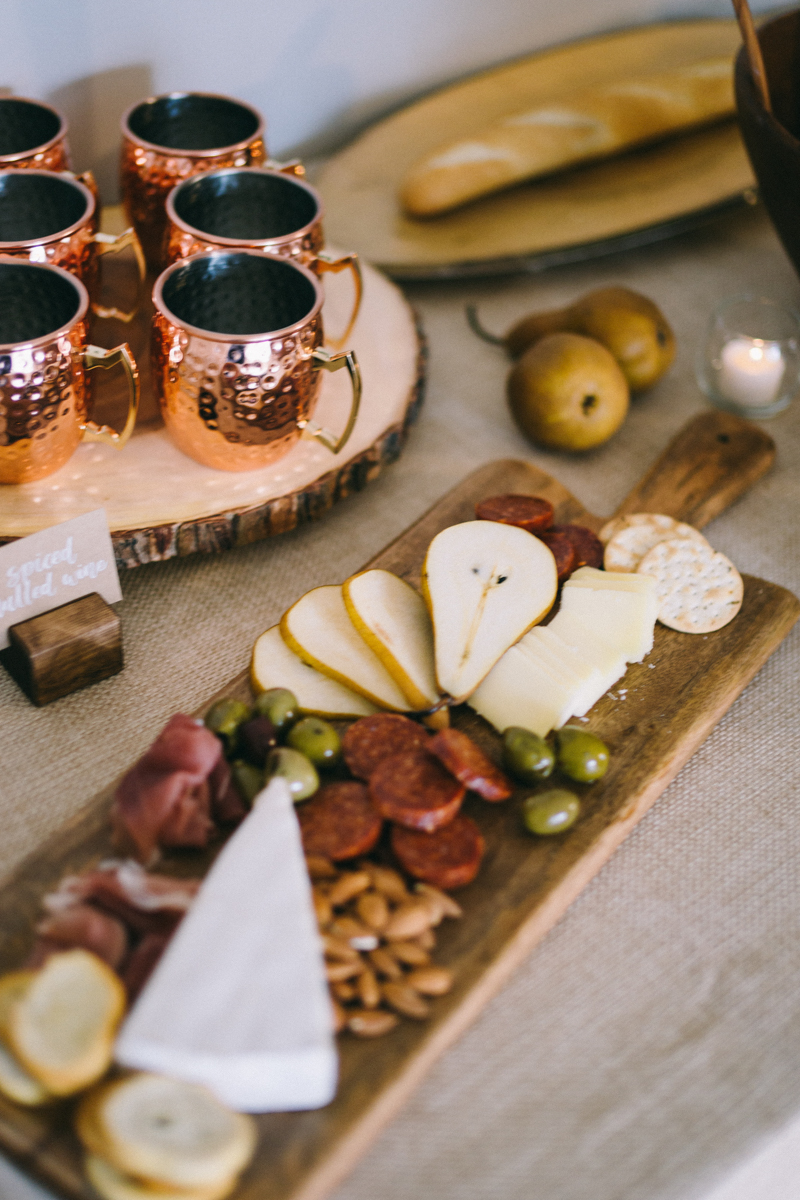 Newlywed Christmas dinner in Maine