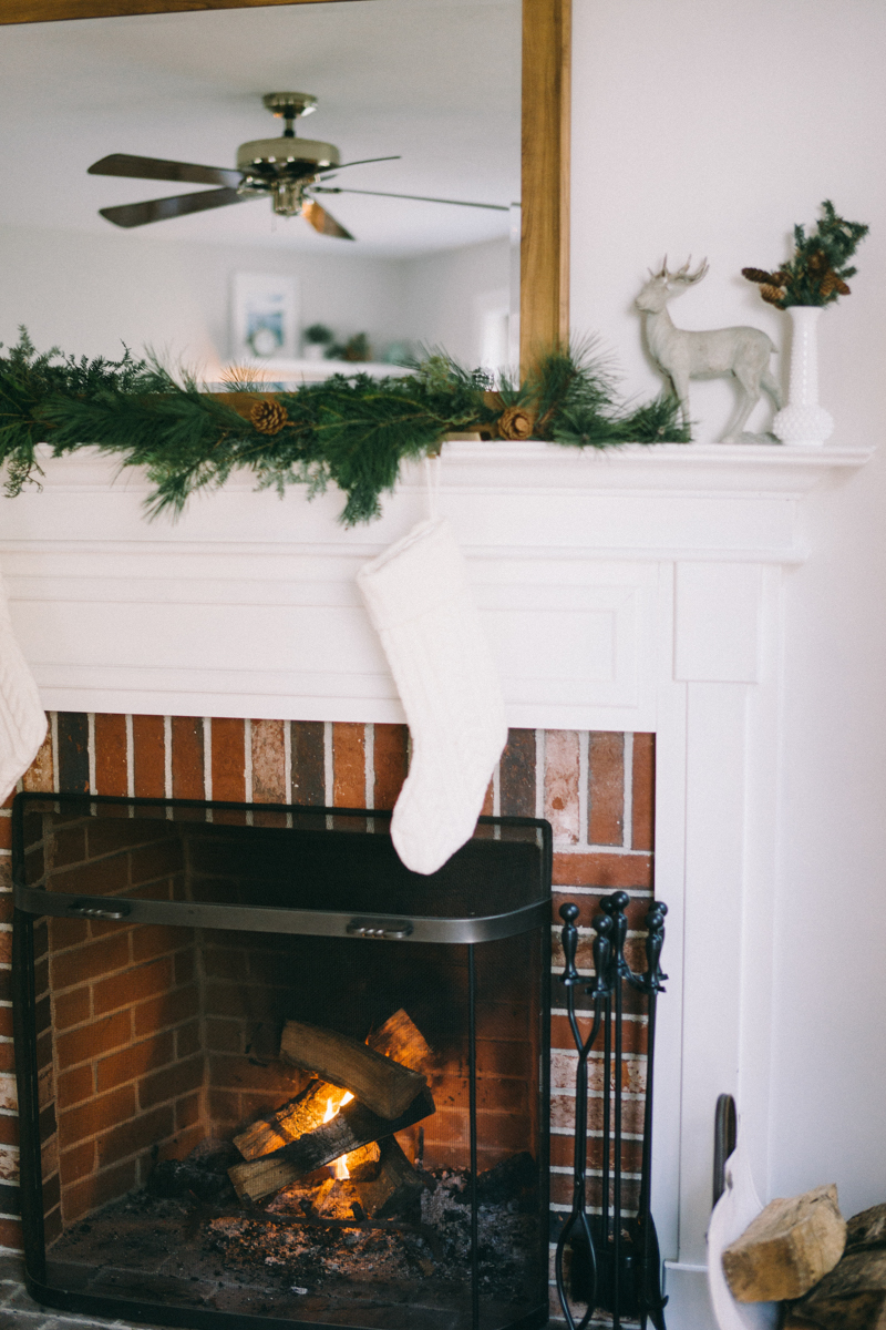 Newlywed Christmas dinner in Maine