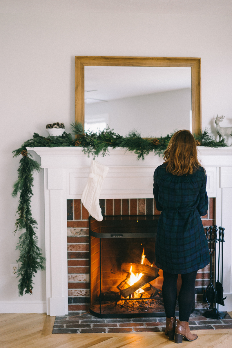 Newlywed Christmas dinner in Maine