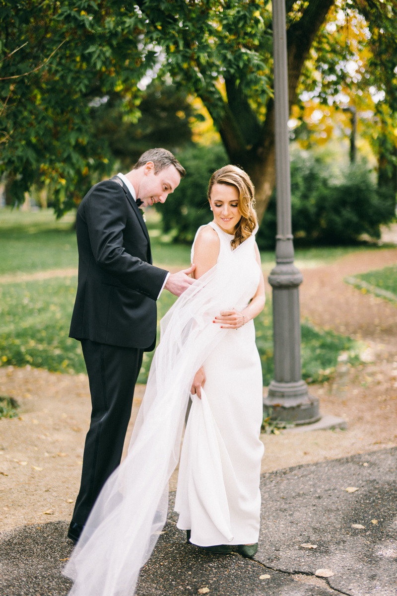 Romantic Fall Fine Art Wedding in Nicollet Island Pavilion Minneapolis