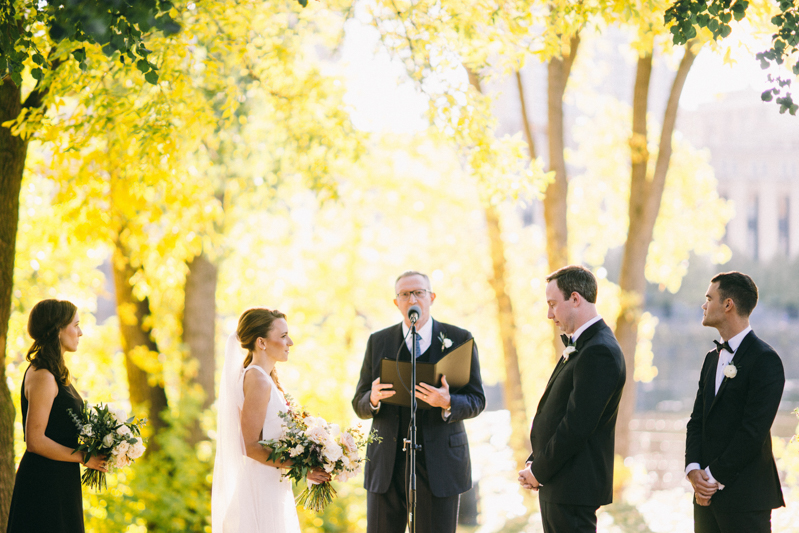 Romantic Fall Fine Art Wedding in Nicollet Island Pavilion Minneapolis