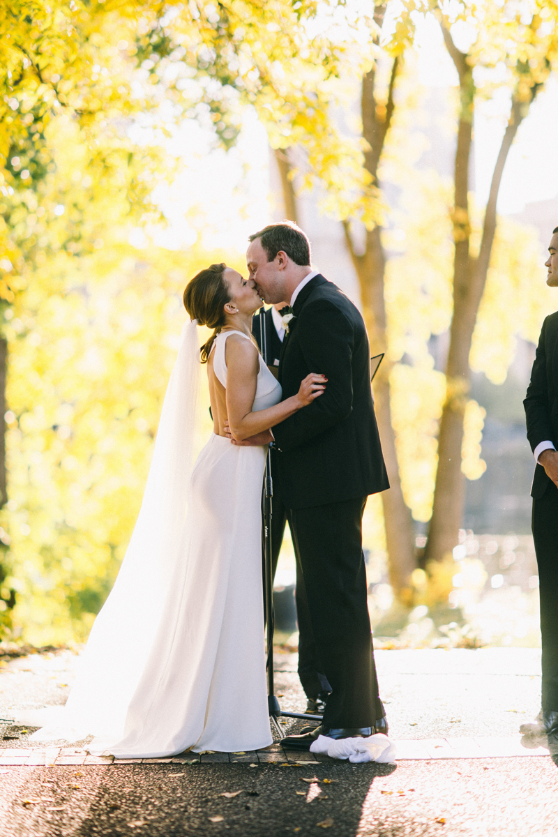 Romantic Fall Fine Art Wedding in Nicollet Island Pavilion Minneapolis