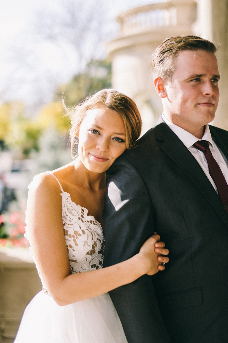 Fall romantic wedding at mansion