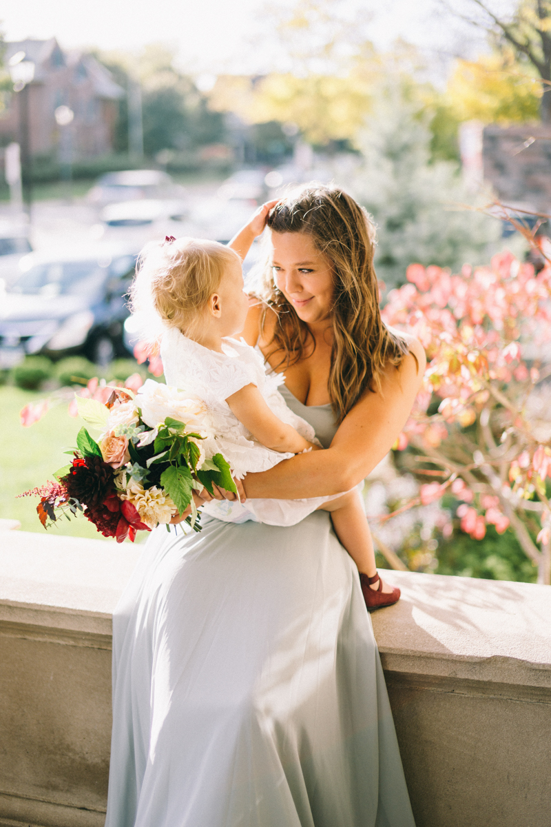 Fall romantic wedding at mansion