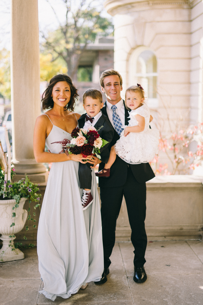 Fall romantic wedding at mansion