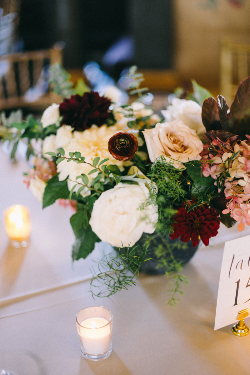 Fall romantic wedding at mansion