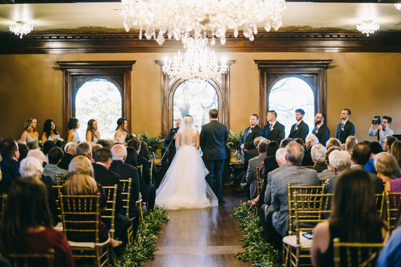 Fall romantic wedding at mansion