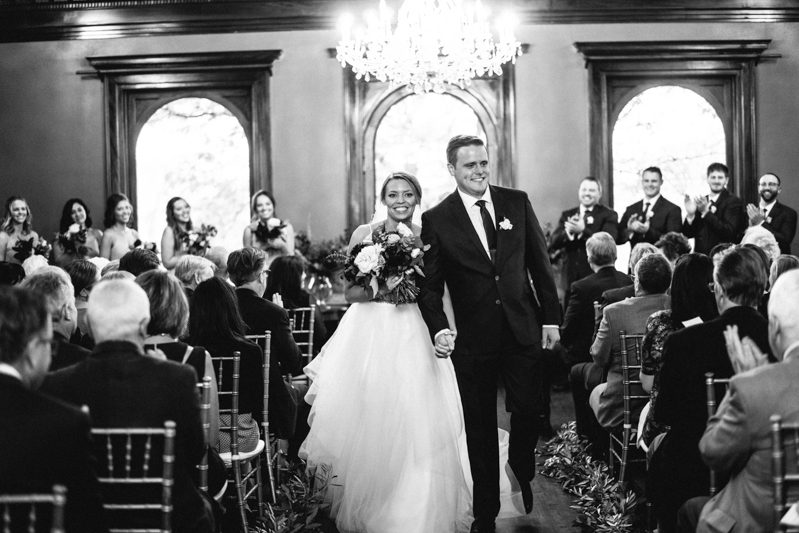 Fall romantic wedding at mansion