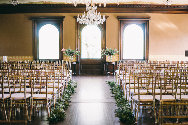 Fall romantic wedding at mansion